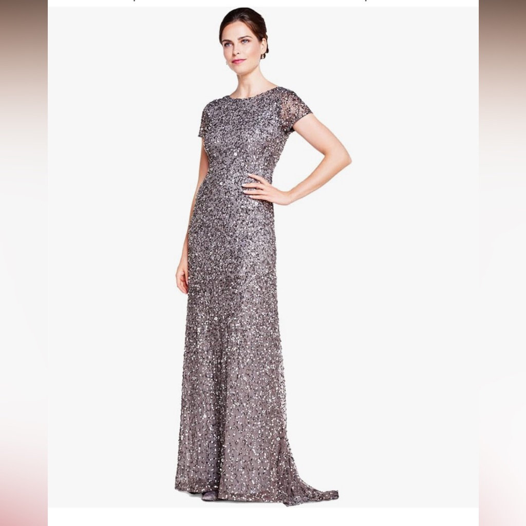 Adrianna Papell Sequin Dress Size 4 Nwt